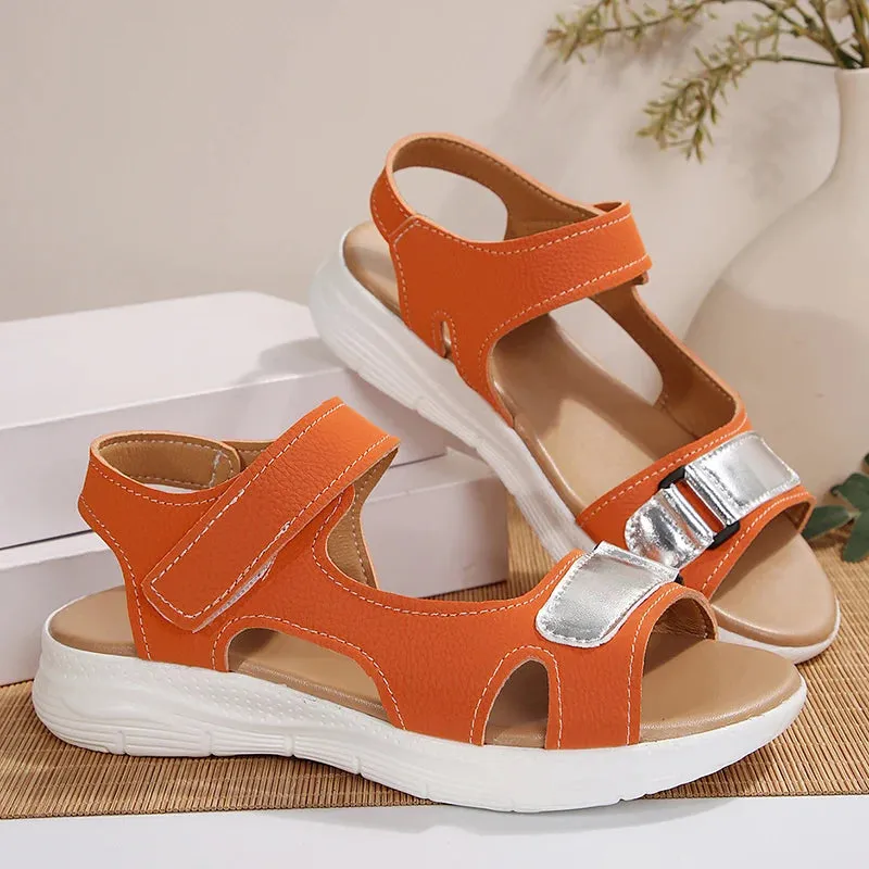 Sohiwoo Summer Sport Sandals for Women Comfy Hook Loop Non Slip Beach Sandles Woman Plus Size Platform Sandalias Mujer 43