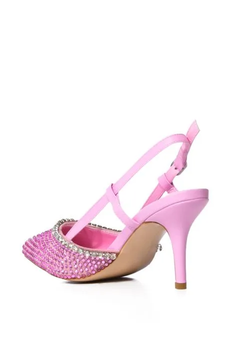 SORREL-PINK SLINGBACK KITTEN PUMP