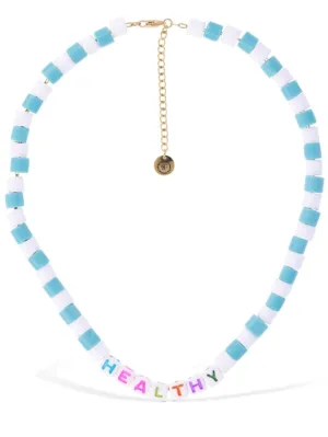 Sporty &amp; Rich   Healthy bead necklace 