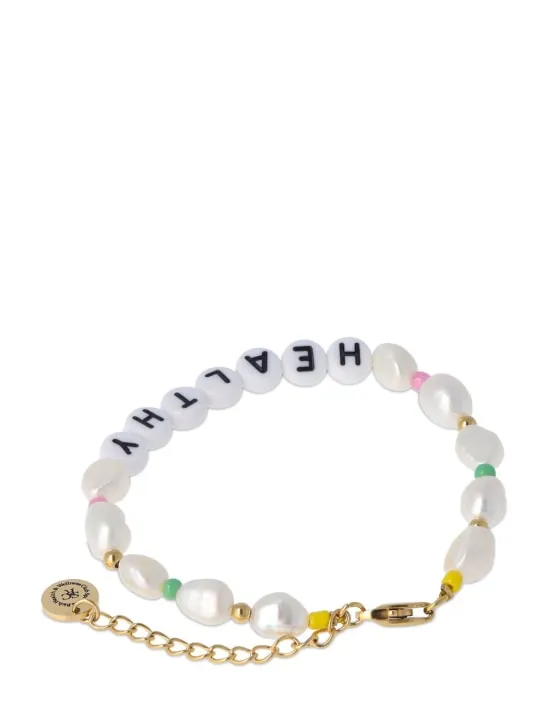 Sporty &amp; Rich   Healthy faux pearl &amp; bead bracelet 