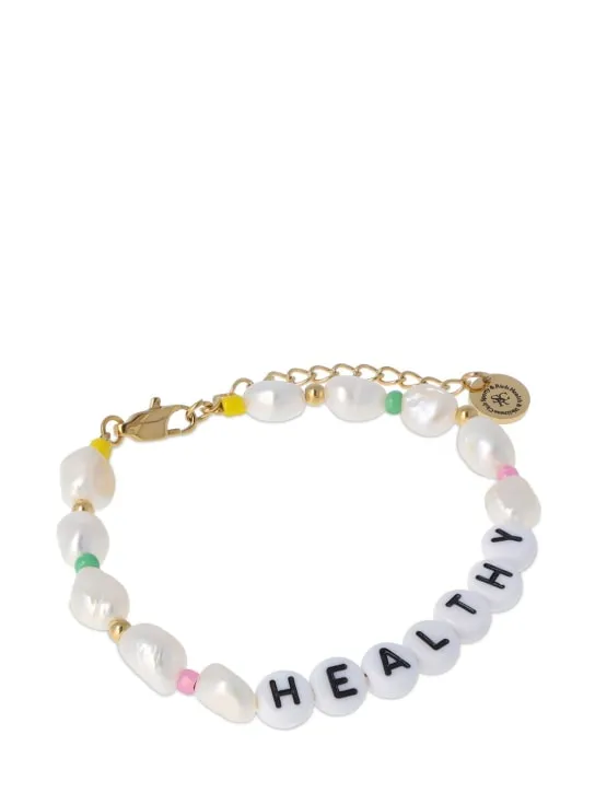 Sporty &amp; Rich   Healthy faux pearl &amp; bead bracelet 