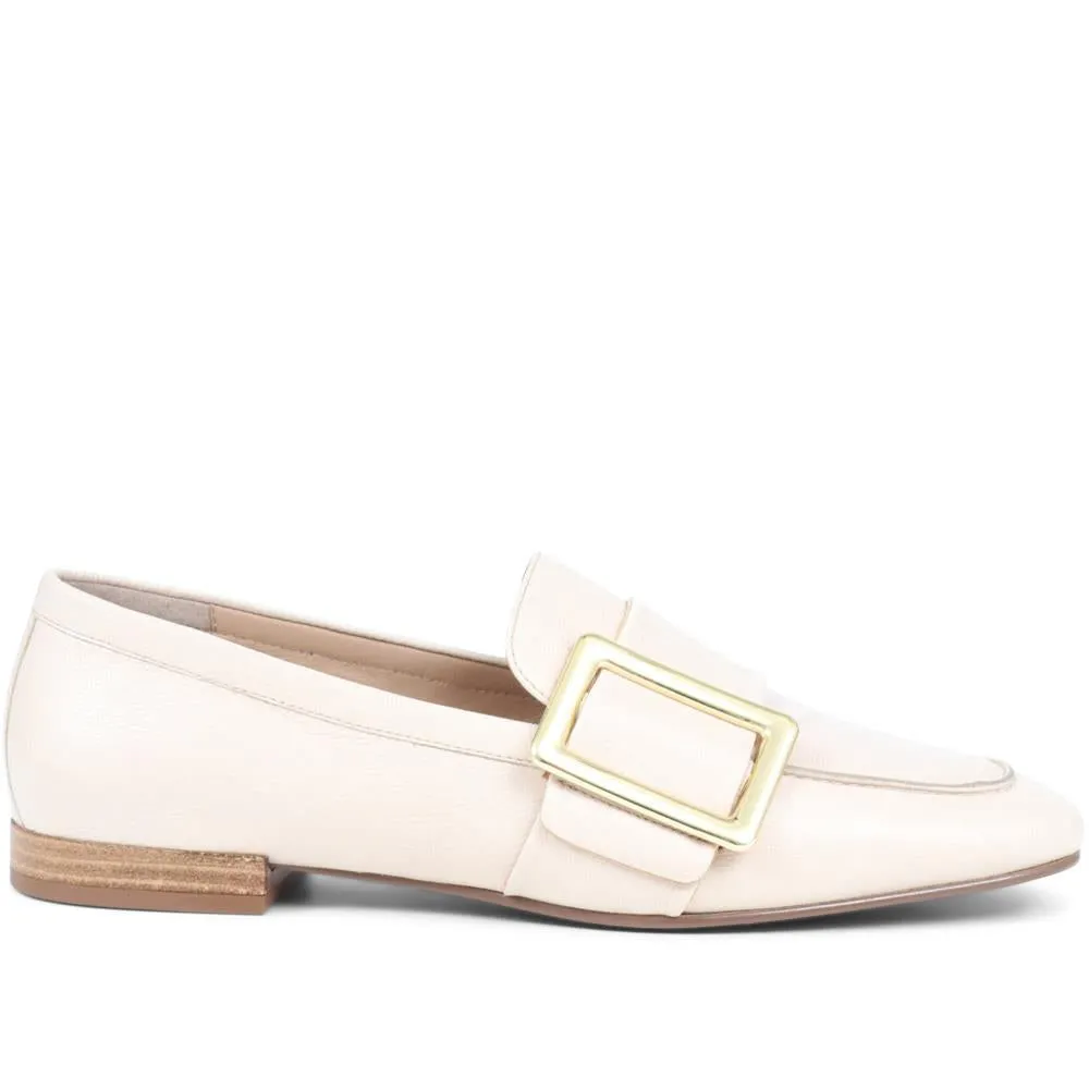 Stefania Leather Slip-On Shoes - STEFANIA / 324 557