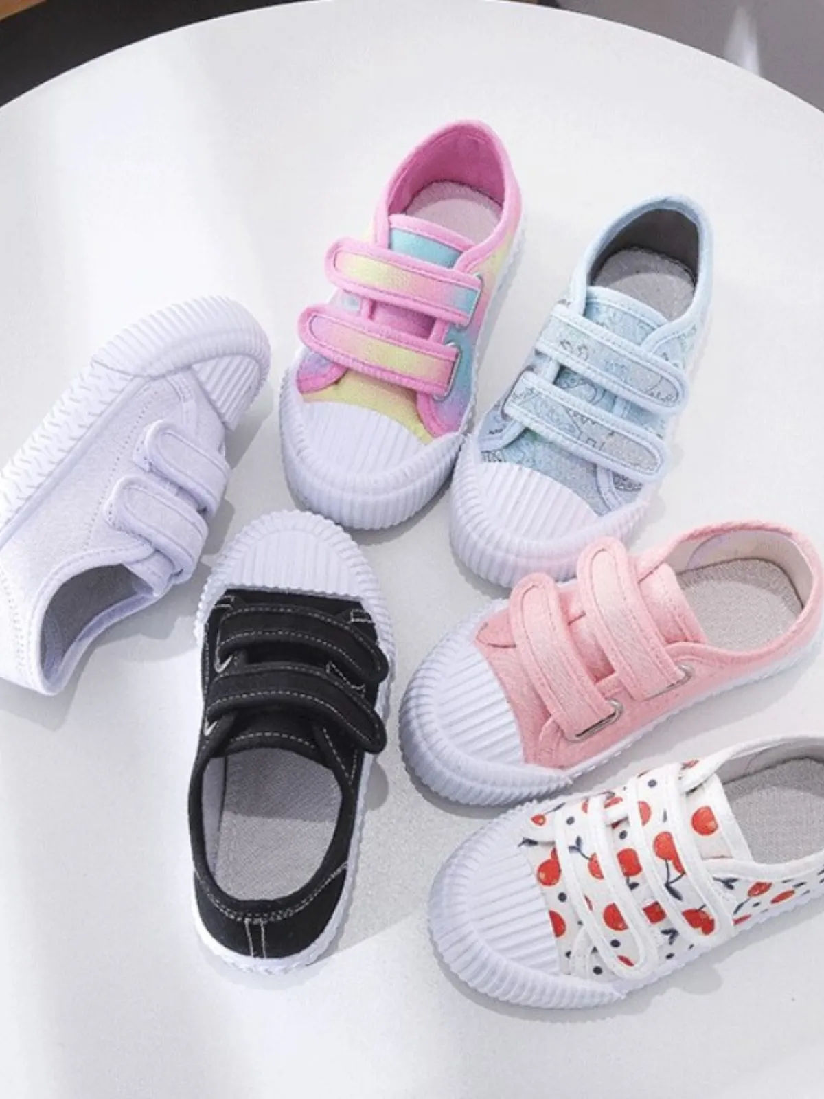 Strap-Tastic Style Velcro Strap Canvas Sneakers By Liv And Mia