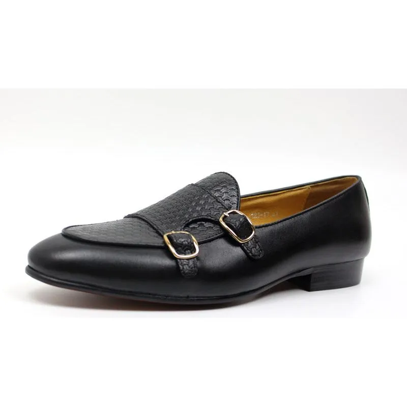 Suave Leather Monk Strap Wedding Loafers