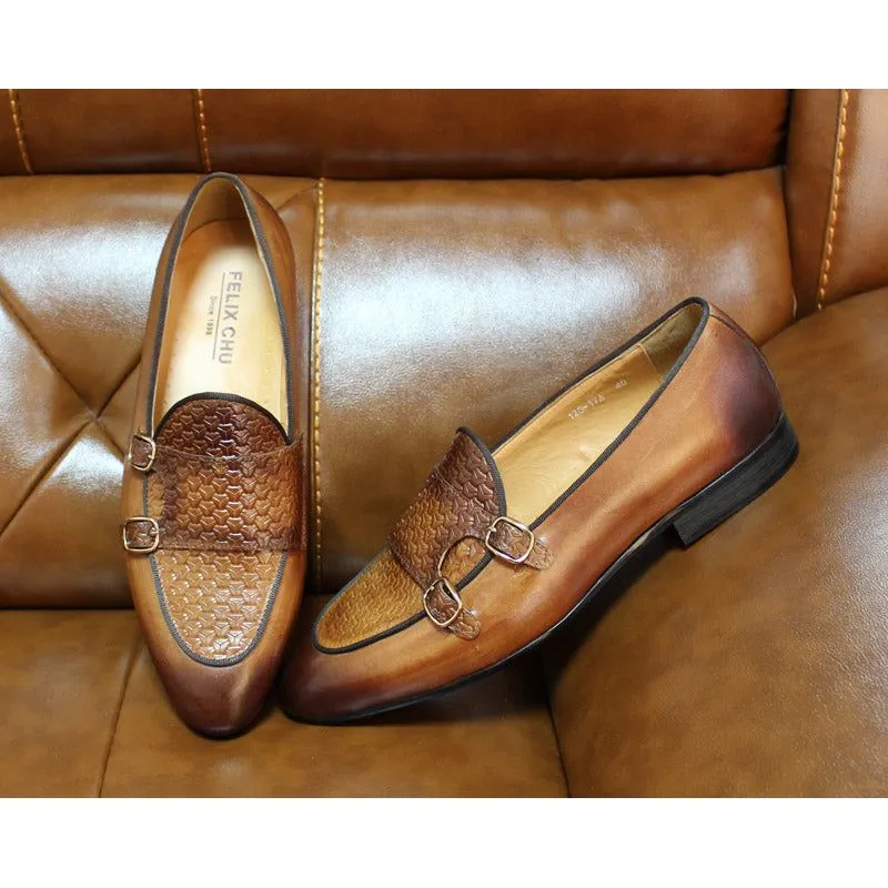 Suave Leather Monk Strap Wedding Loafers