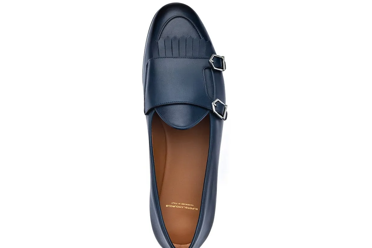 TANGERINE 7.1 NAPPA NAVY BELGIAN LOAFERS