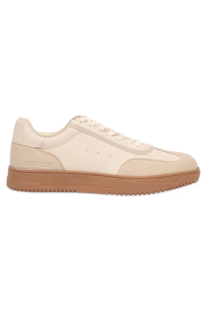 Tennis Lace-Up Sneaker _ 148842 _ Stone