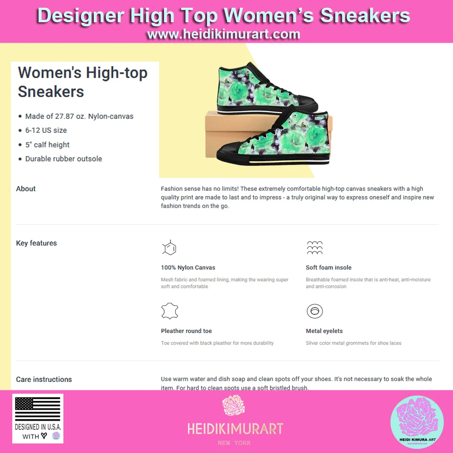 Tiger Striped Women's High Tops Sneakers, Striped Animal Print Running Shoes For Her