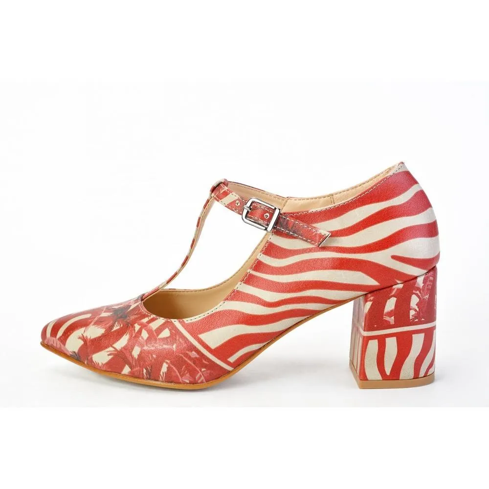 Tropical Red Heel Shoes STK301