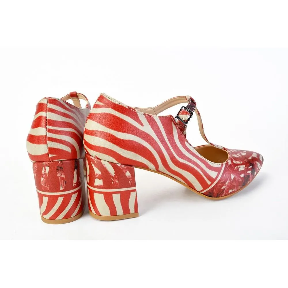 Tropical Red Heel Shoes STK301