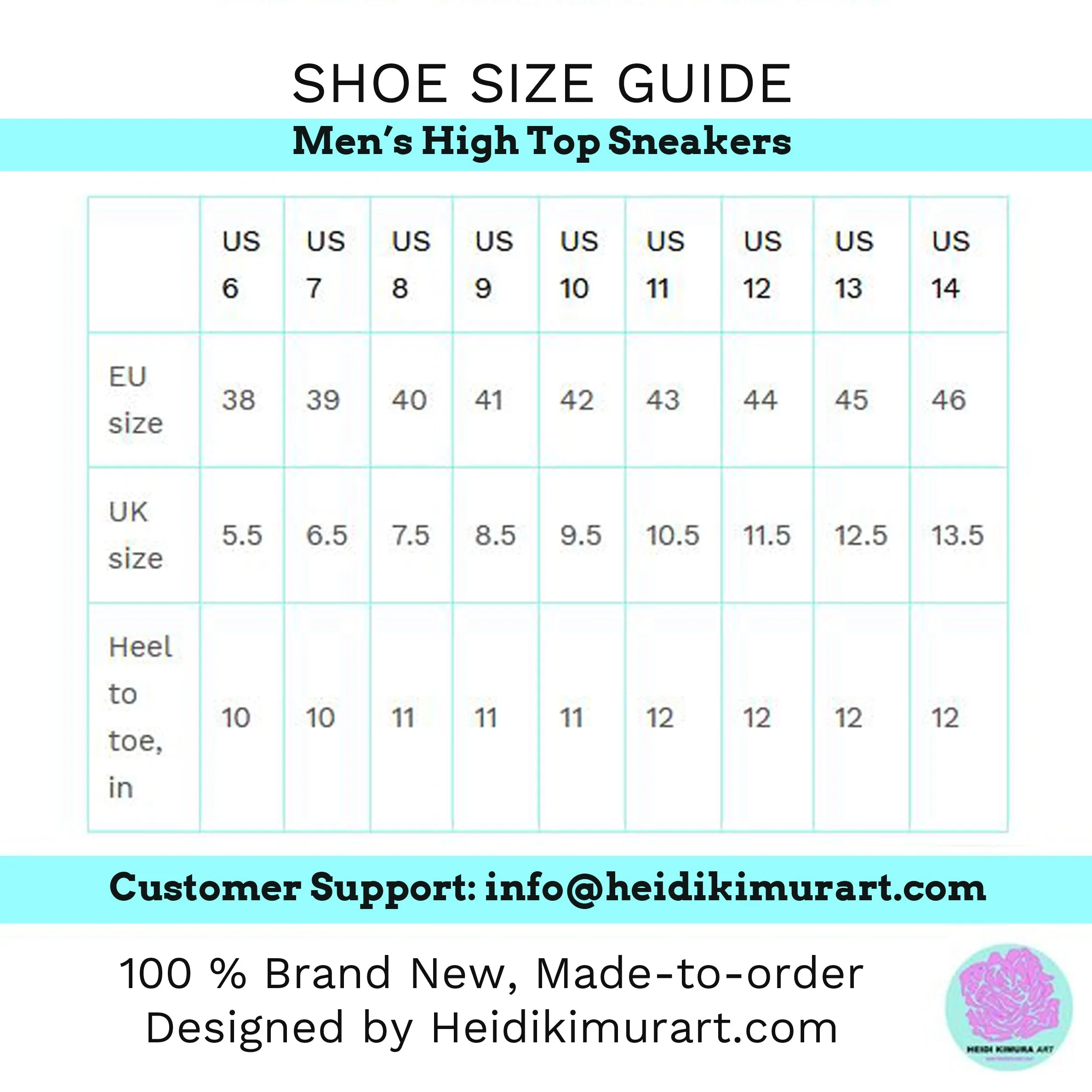 Turquoise Blue Men's High Top, Best Solid Color Print Premium Men's High-top Fashion Sneakers Footwear