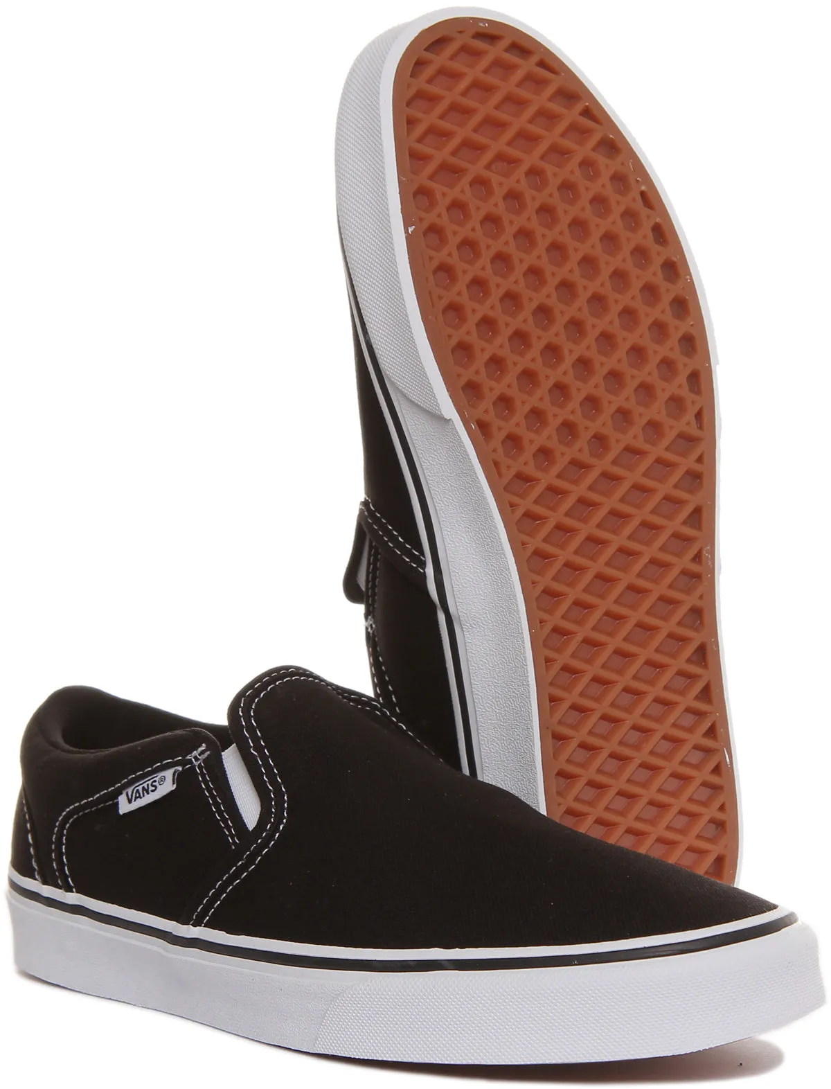 Vans Asher In Black White For Men