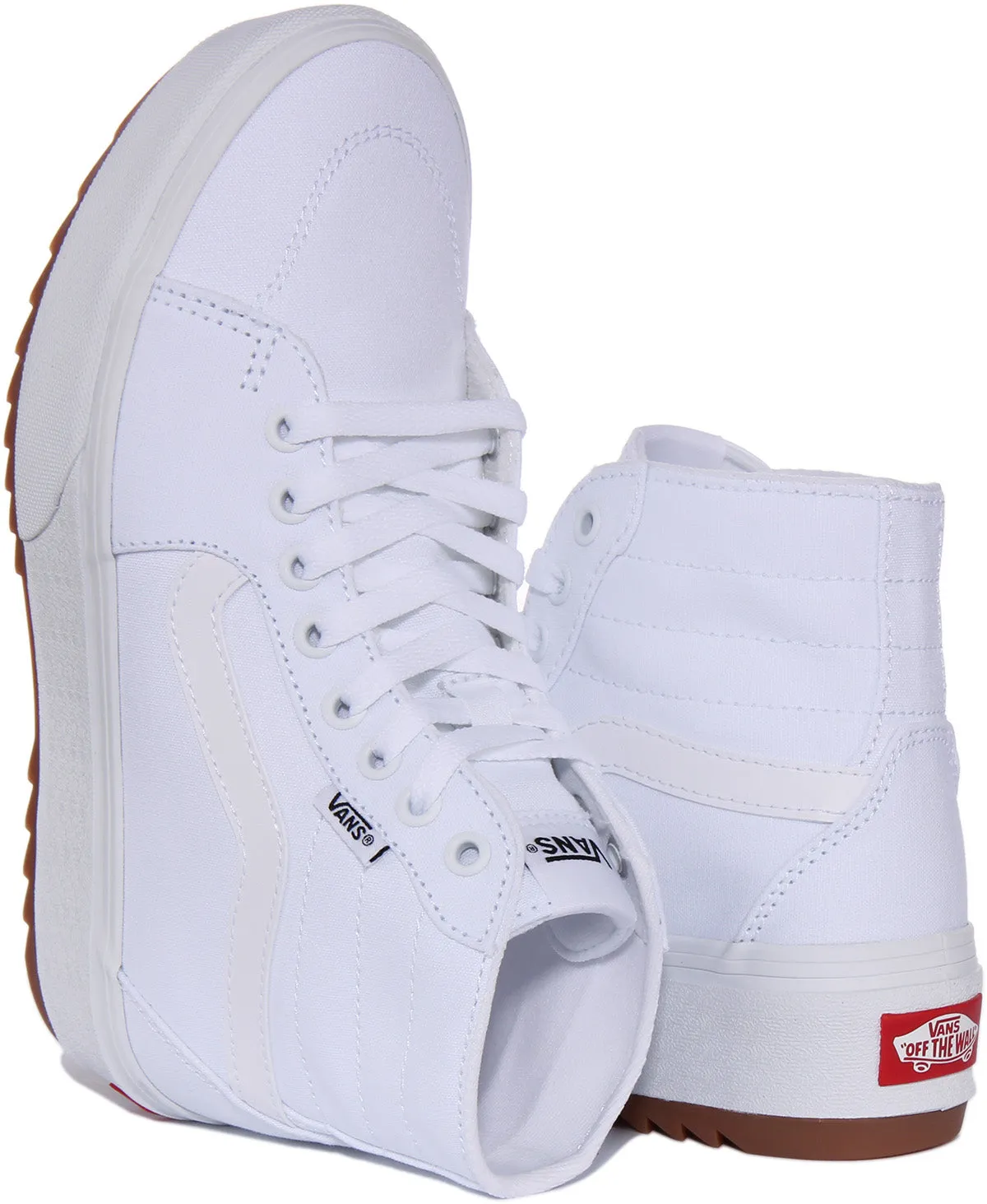 Vans Filmore Hi Platform In White For Women