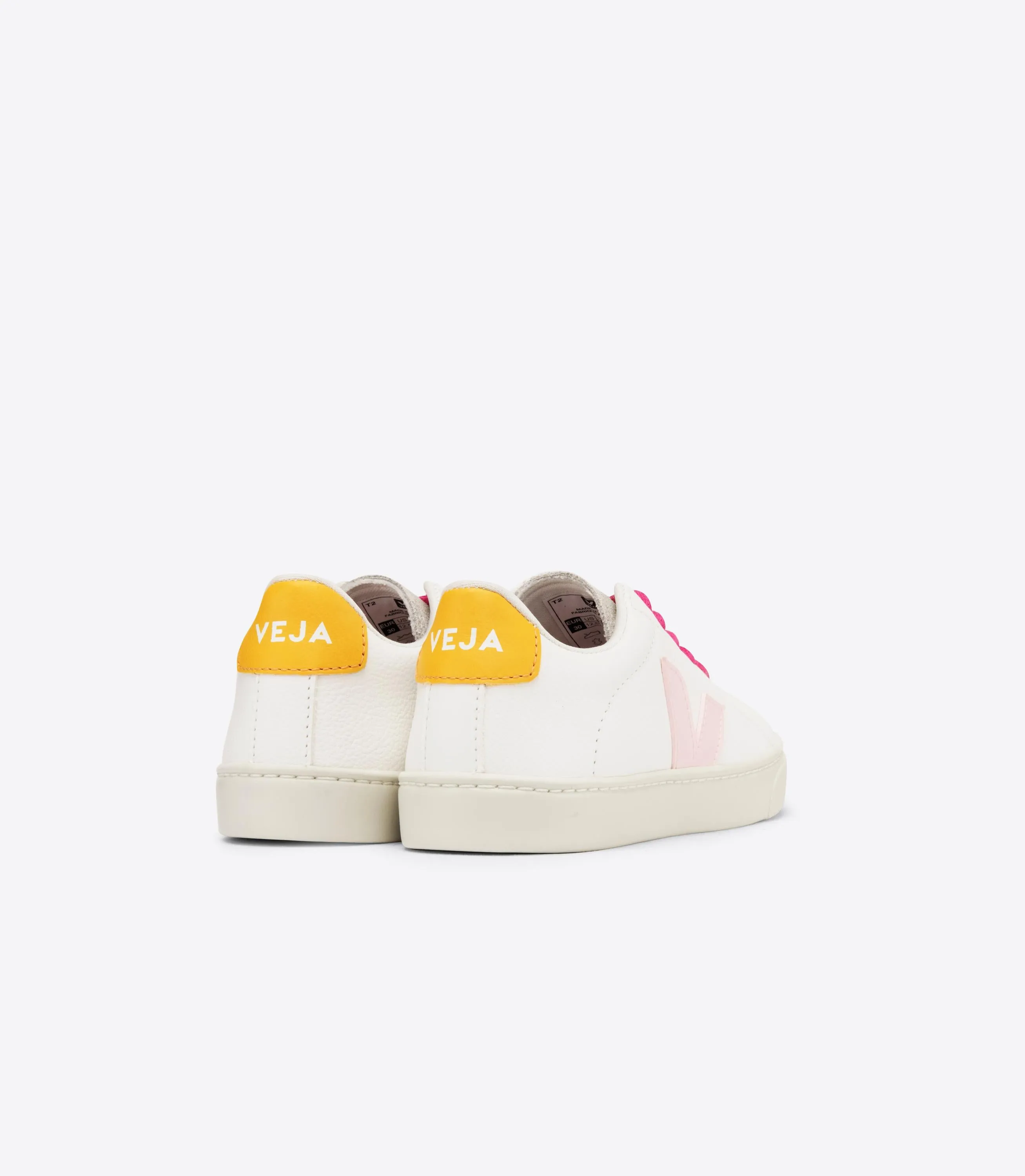 Veja Esplar Lace Girls White Petale Ouro Trainer