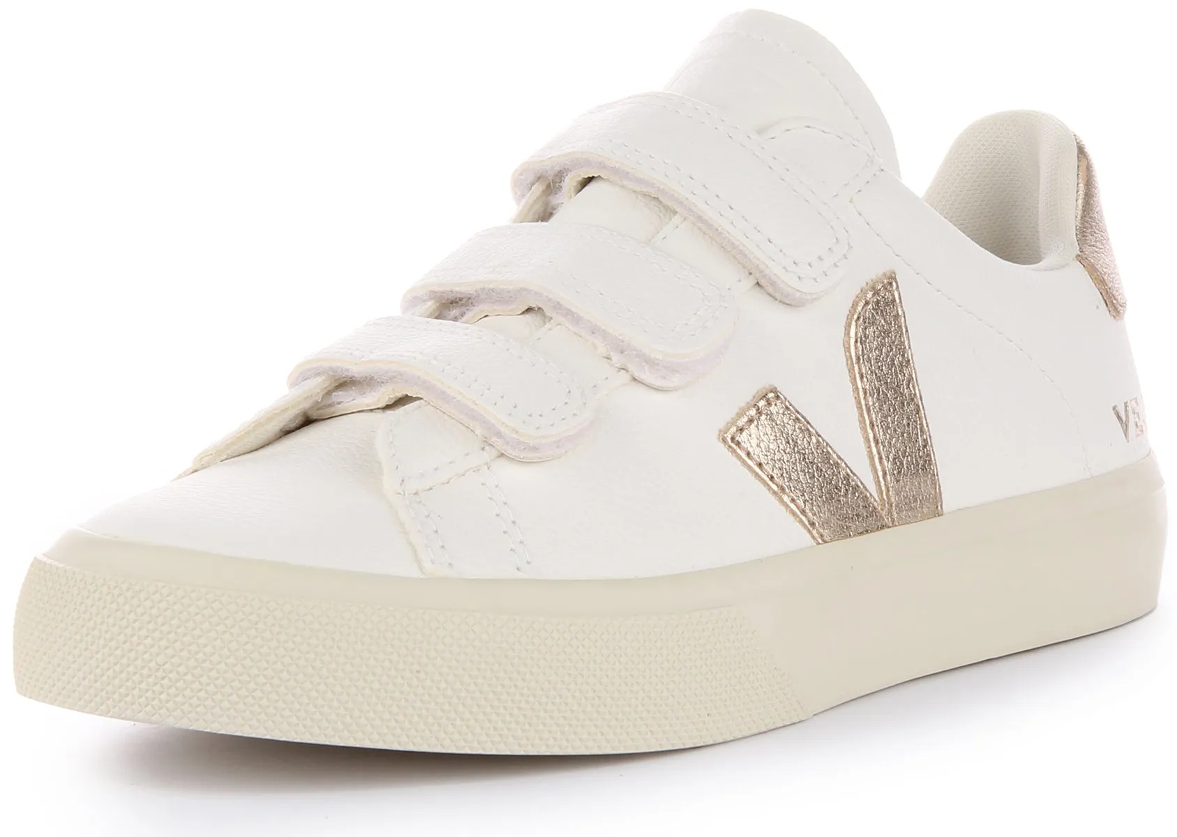 Veja Recife Chromfree Trainers In White Bronze For Men