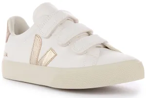 Veja Recife Chromfree Trainers In White Bronze For Men