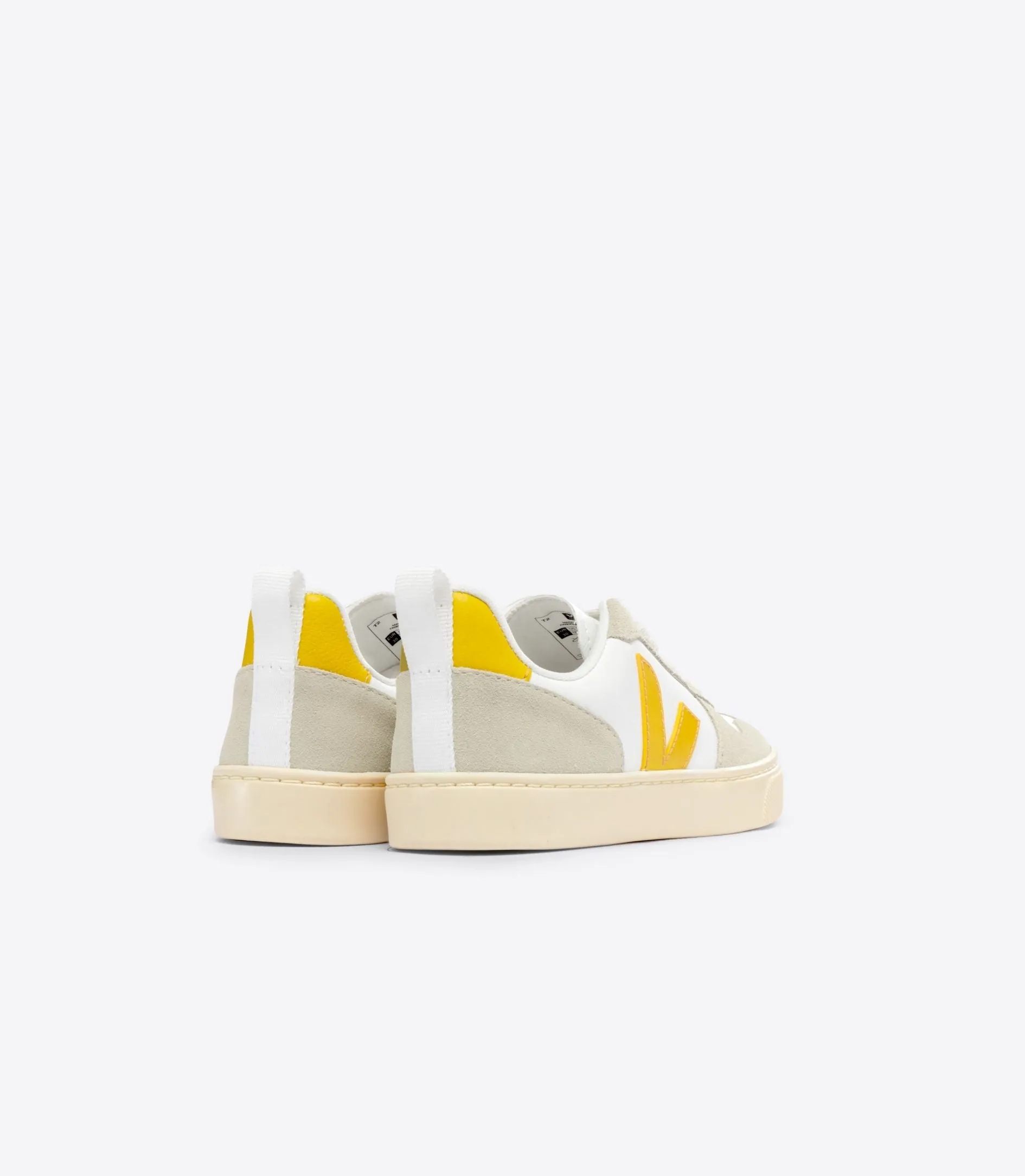 Veja V-10 Lace Boys Girls White Ouro Almond Trainer