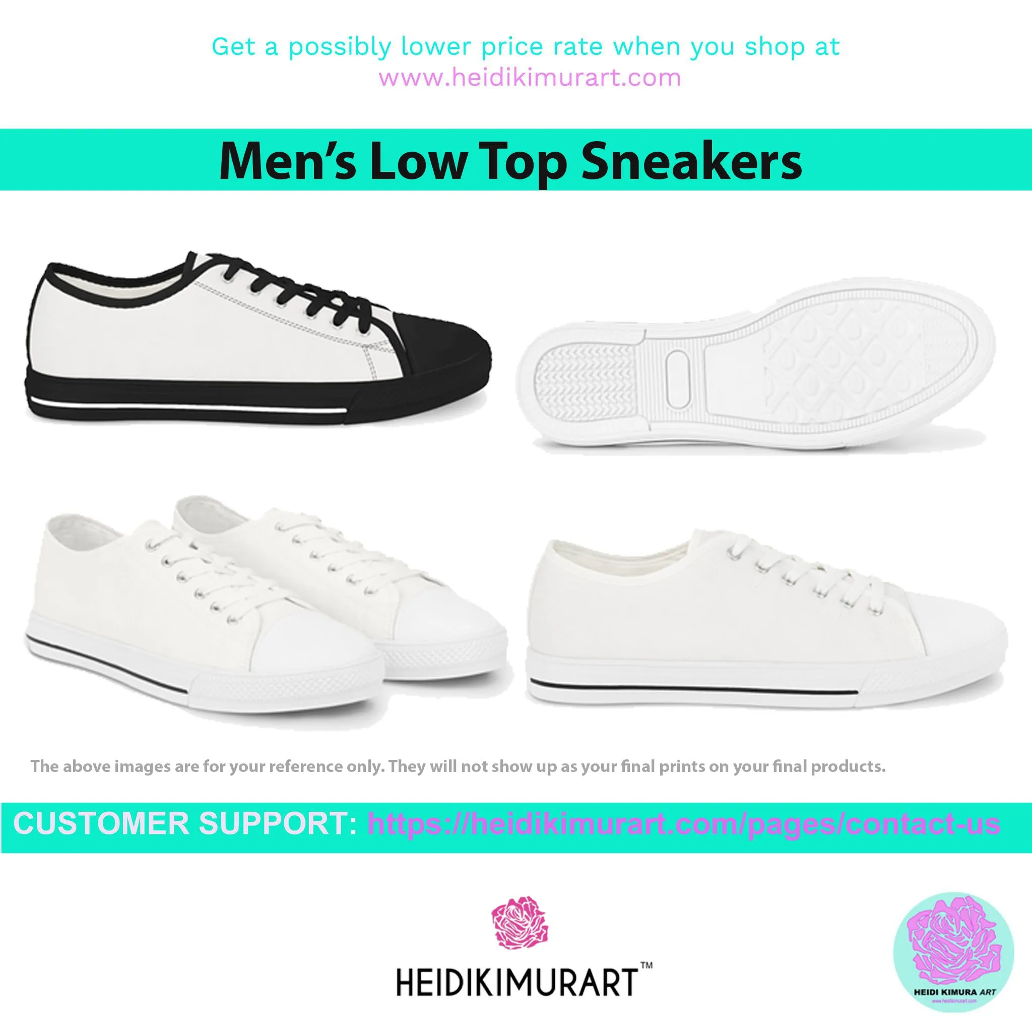 White Color Men's Sneakers, Best Solid White Color Men's Low Top Sneakers Running Canvas Shoes