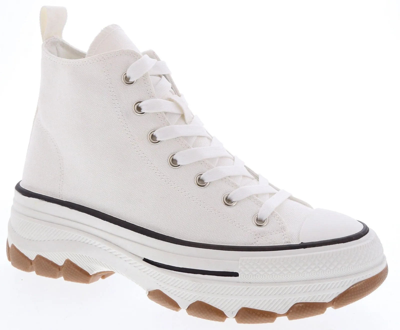 White High Top Canvas Sneaker