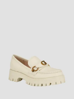 White Ivory Almost Loafers