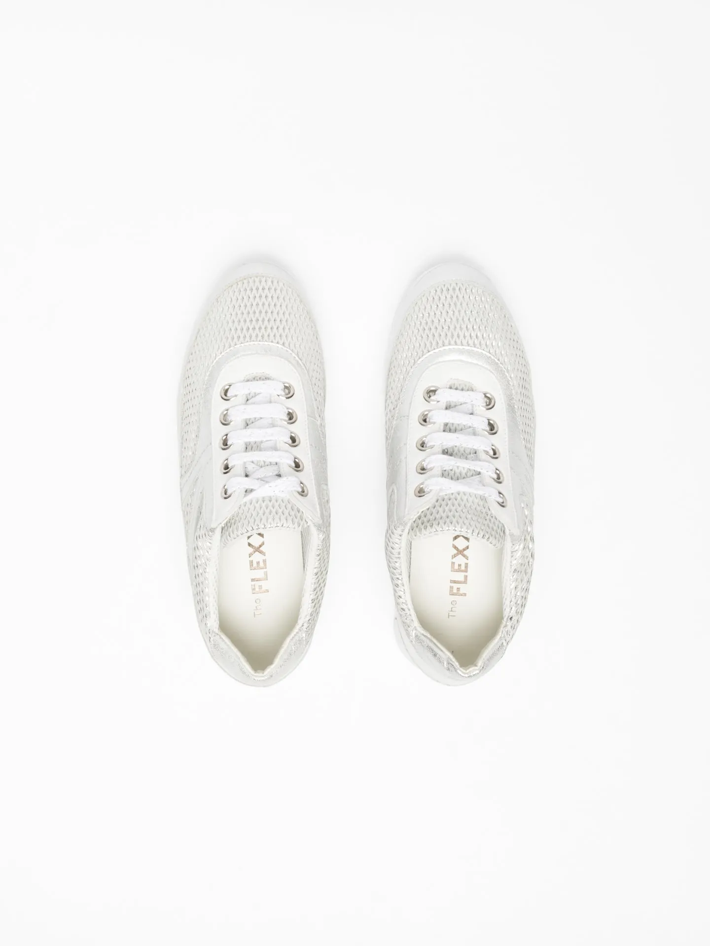 White Lace-up Trainers