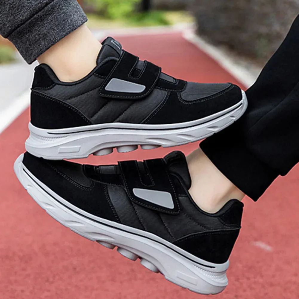 Women Men Walking Shoes Thick Sole Diabetic Shoes Hook and Loop Casual Sport Shoes for Neuropathy Swollen Feet Shoes Pain Relief