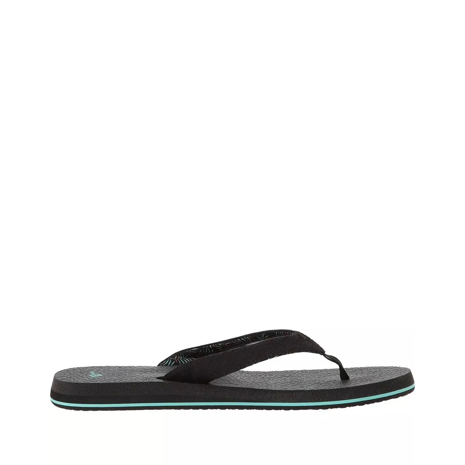 Women's Shoes Sanuk YOGA PARADISE 2 Flip Flop Sandals 1091869 BLACK PARADISE